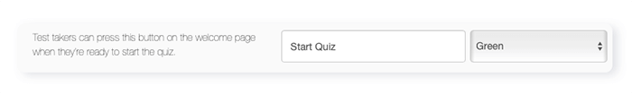 boxes to change start quiz button text and color